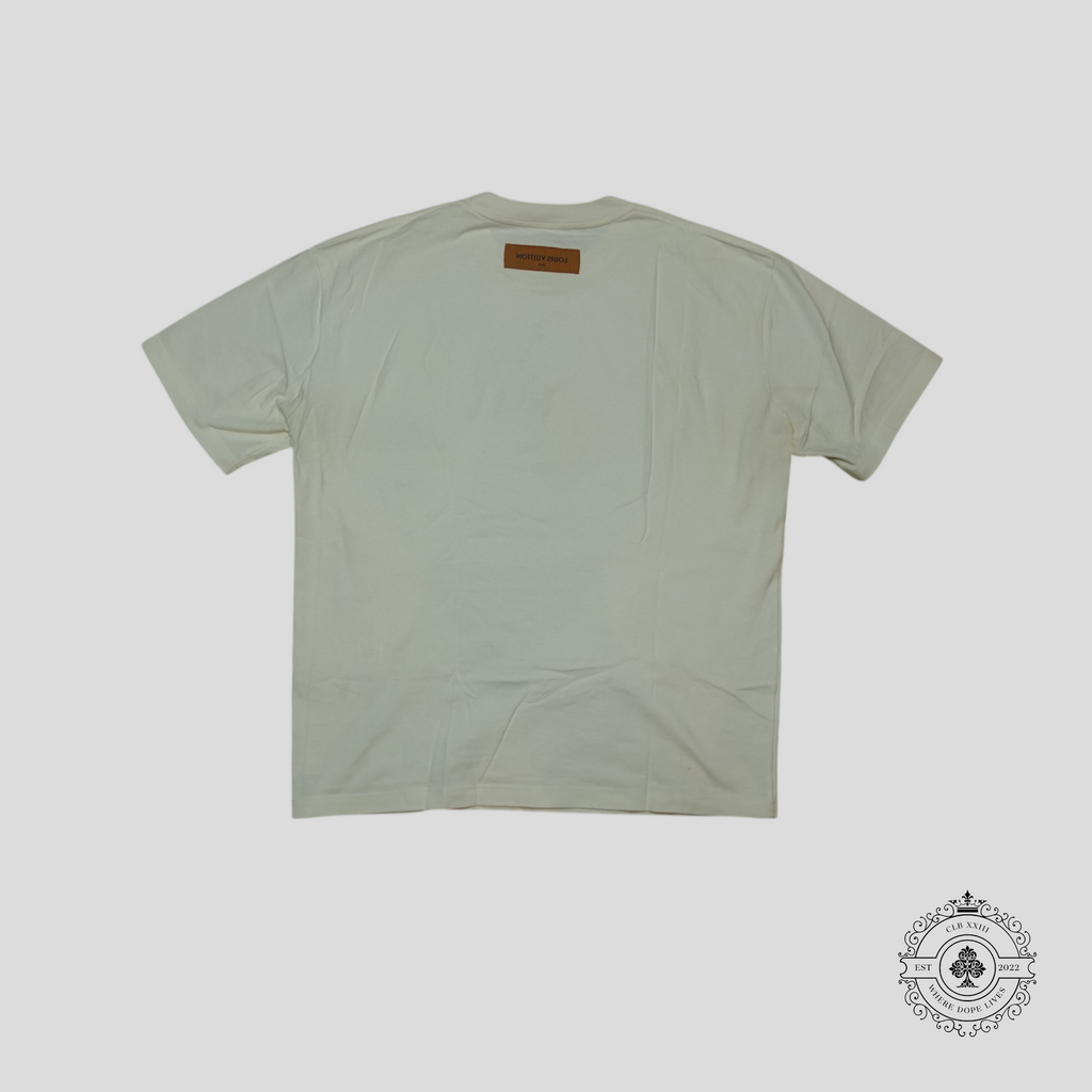 Louis Vuitton Embroidered Floral Portrait T-Shirt in White