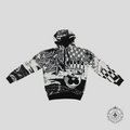 Louis Vuitton Parisian Collage Jacquard Hoodie in White/Black