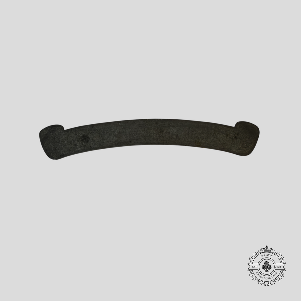 Chrome Hearts Scroll Logo Plaque in Silver