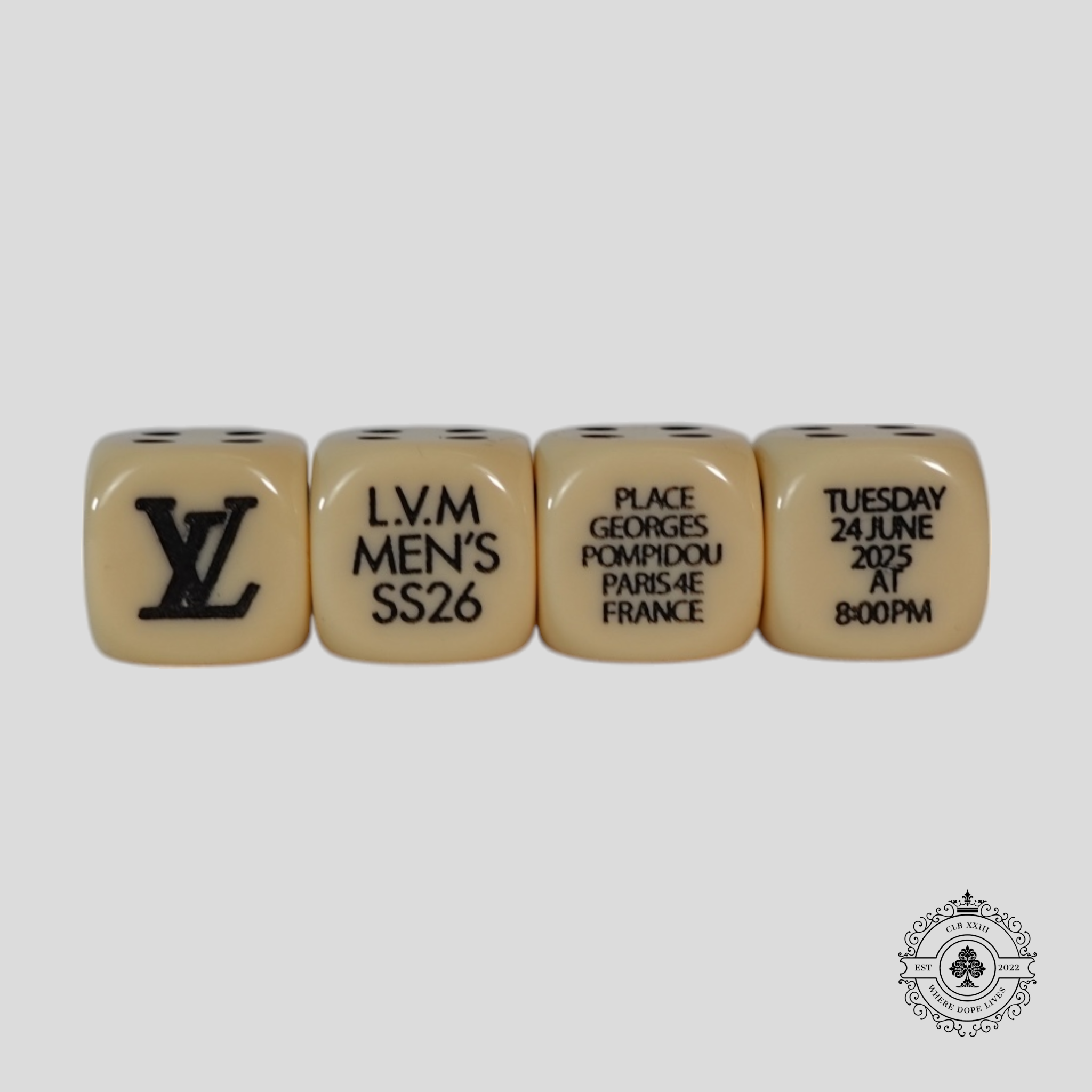 Louis Vuitton SS26 Dice Set