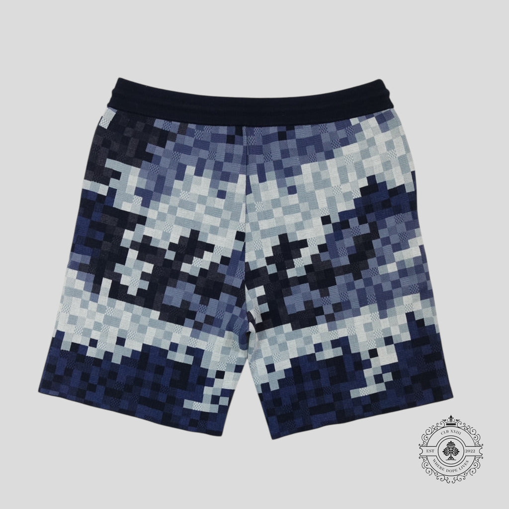 Louis Vuitton Hybrid Damoflage Shorts in Blue