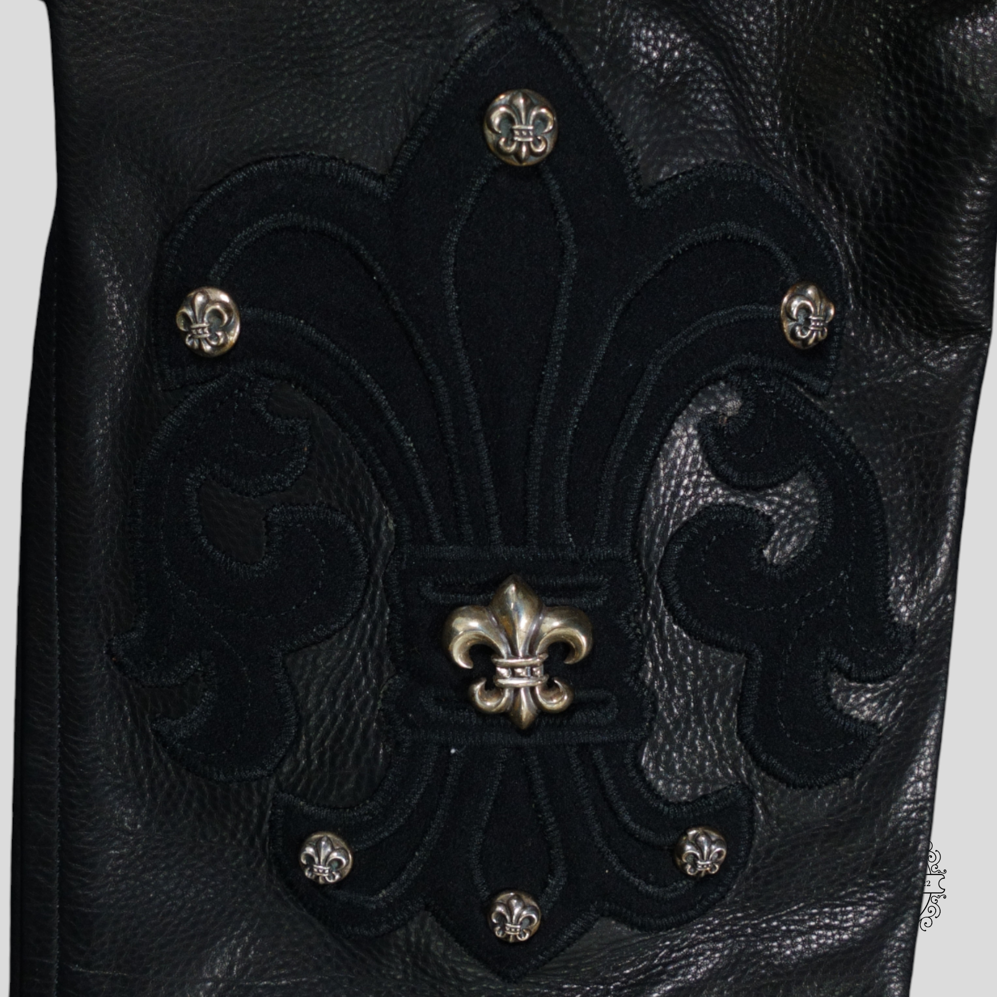 Chrome Hearts Cross Patch Varsity Jacket in Black