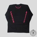 Chrome Hearts Neck Logo Long Sleeve Tee in Black/Pink