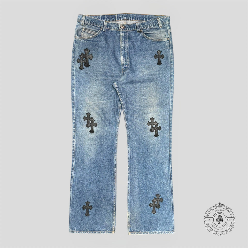 Chrome Hearts Cross Patch Jeans