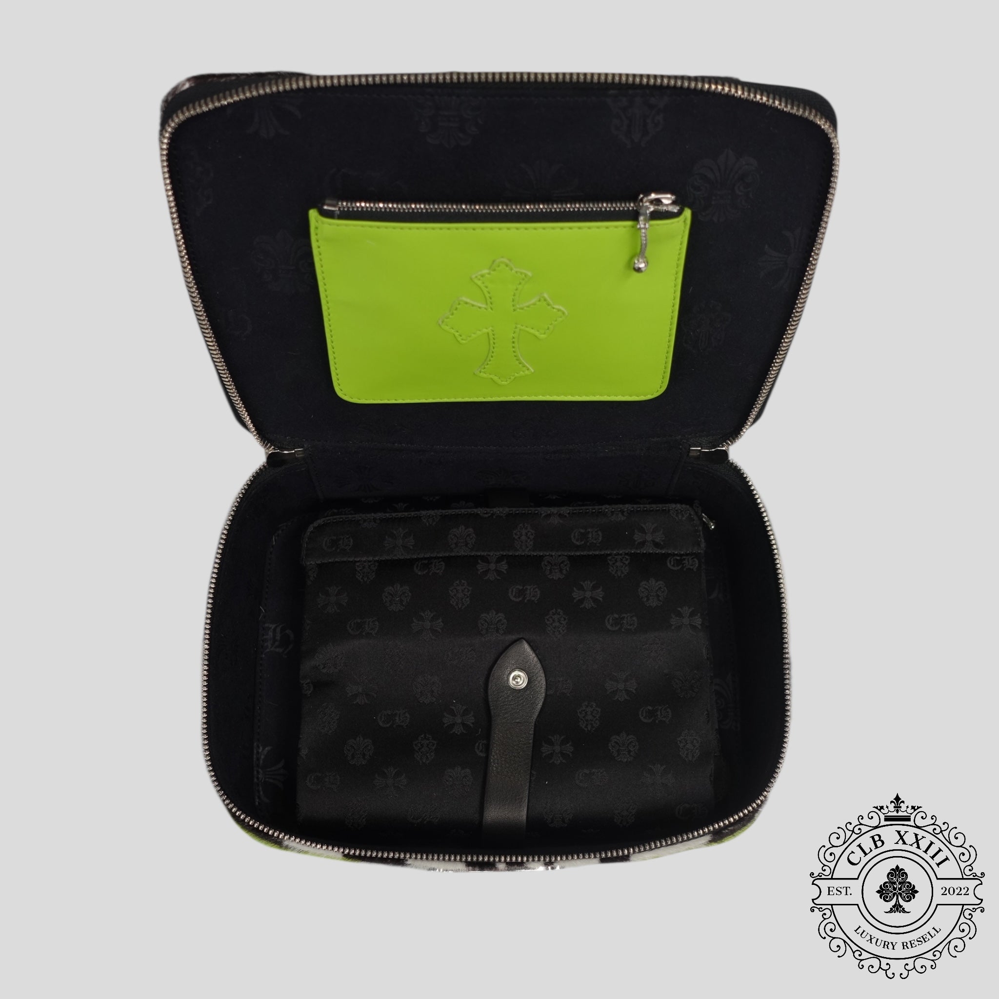 Chrome Hearts Jewelry Case in Zebra / Green