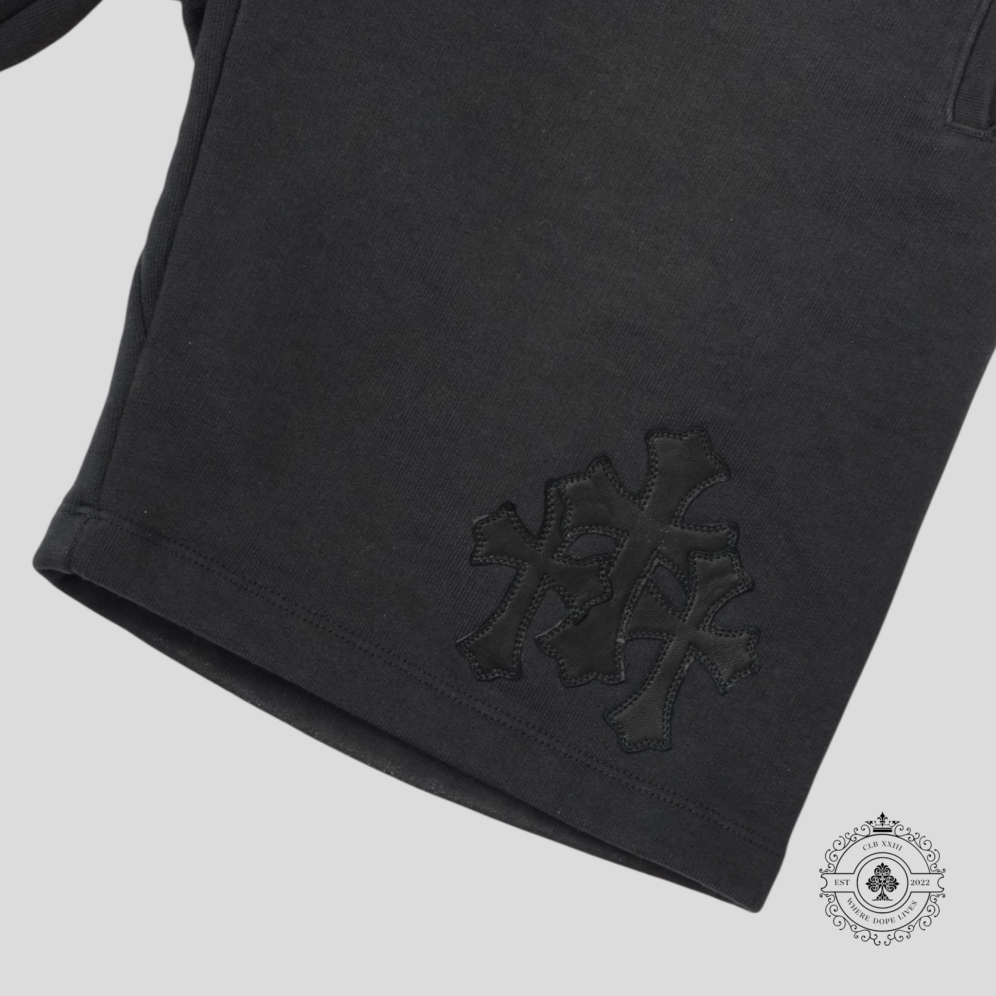 Chrome Hearts Paper Jam Sweatshorts in Black