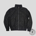 Louis Vuitton Monogram Embossed Tracksuit Jacket in Black