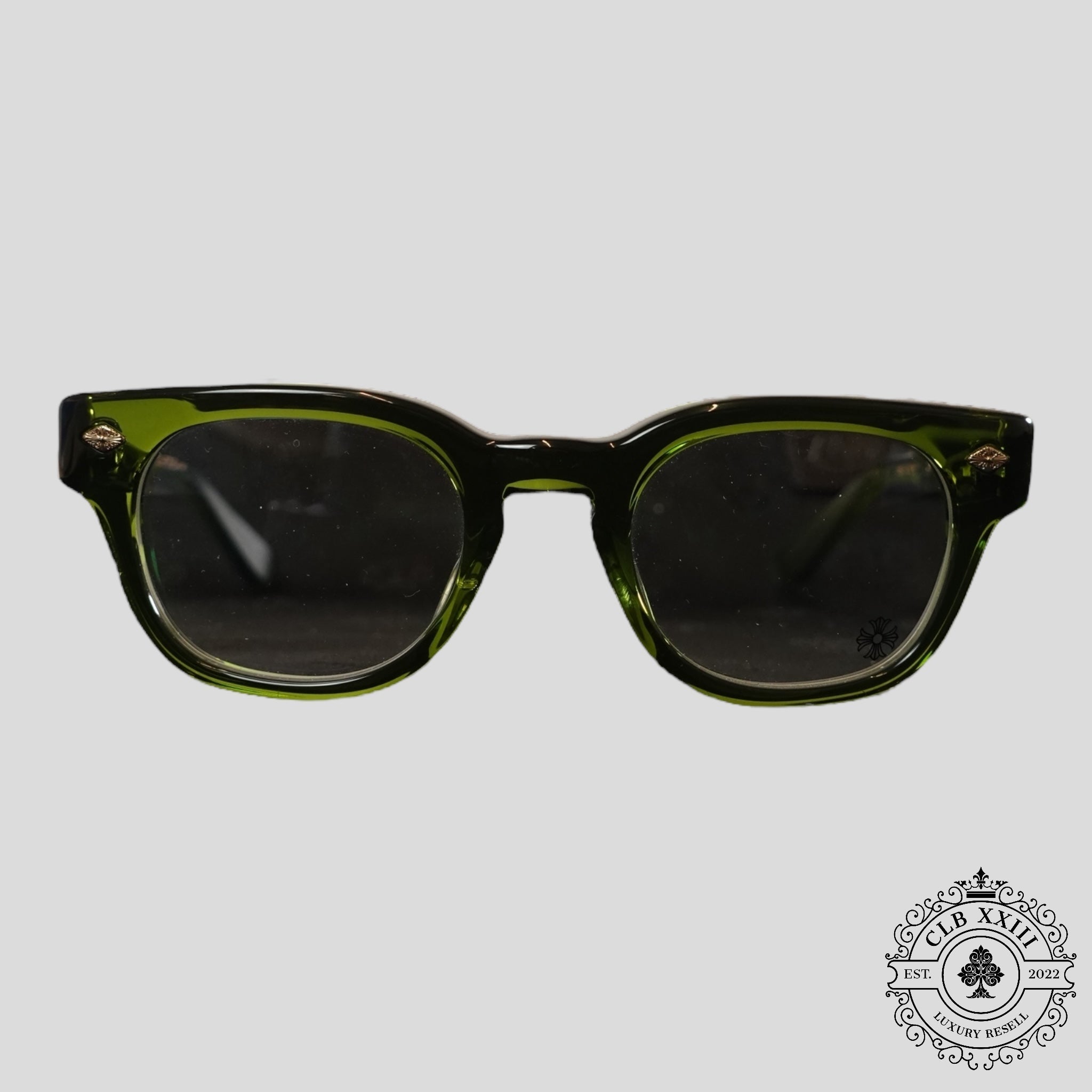 Chrome Hearts Jenna Tail Yea Glasses in Green