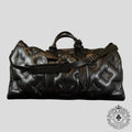 Louis Vuitton Lambskin Monogram Keepall Puffer Xl Bandouliere 75 in Black