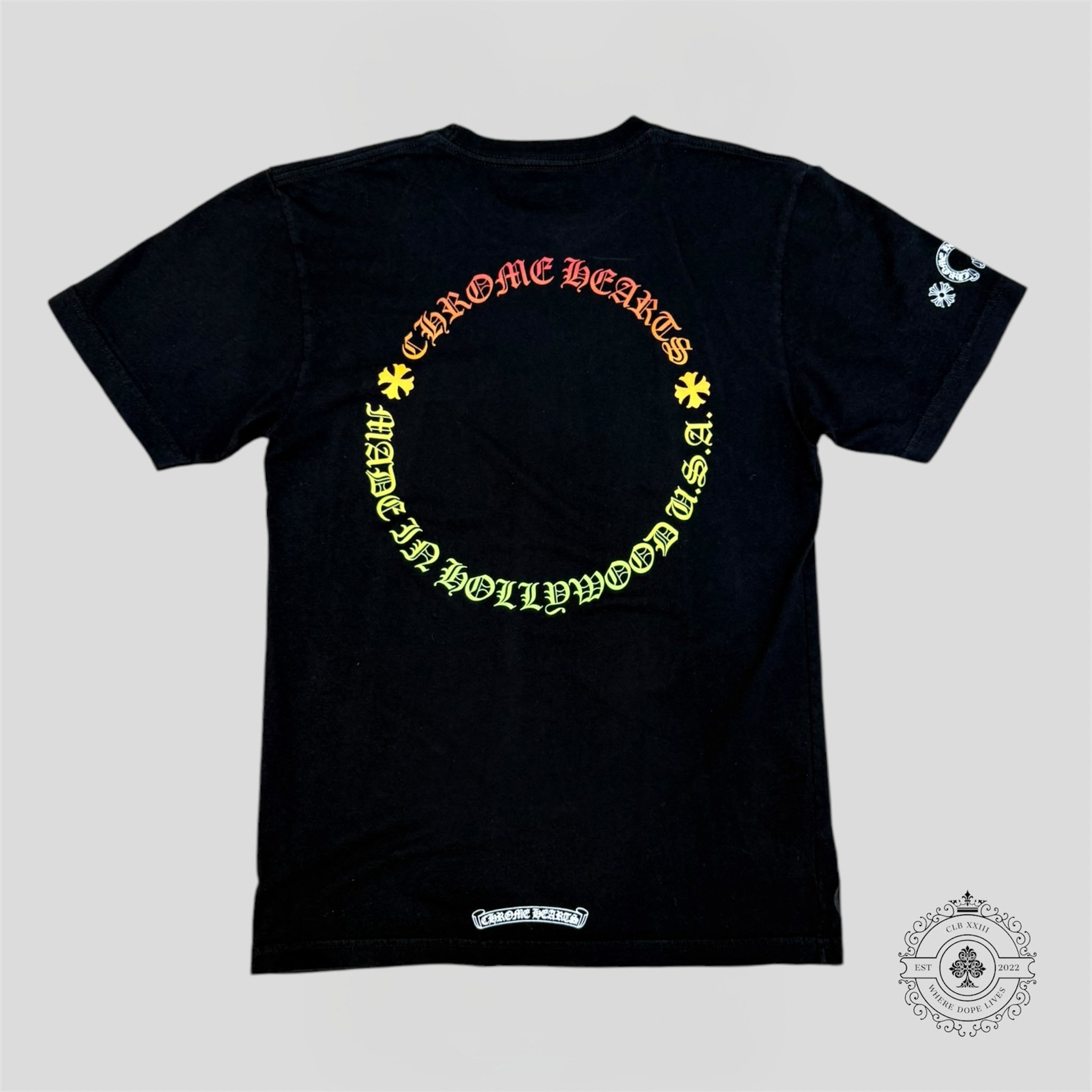 Chrome Hearts Gradient Circle Tee in Black