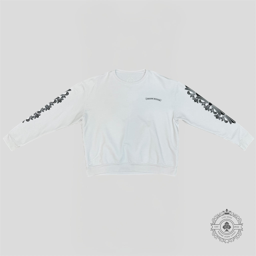 Chrome Hearts Eye Chart Crewneck in White