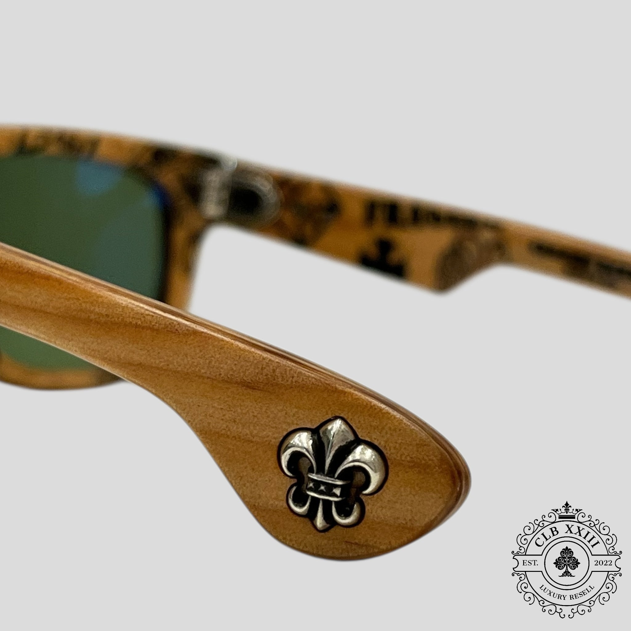 Chrome Hearts Stencil Lilith Wooden Framed Sunglasses