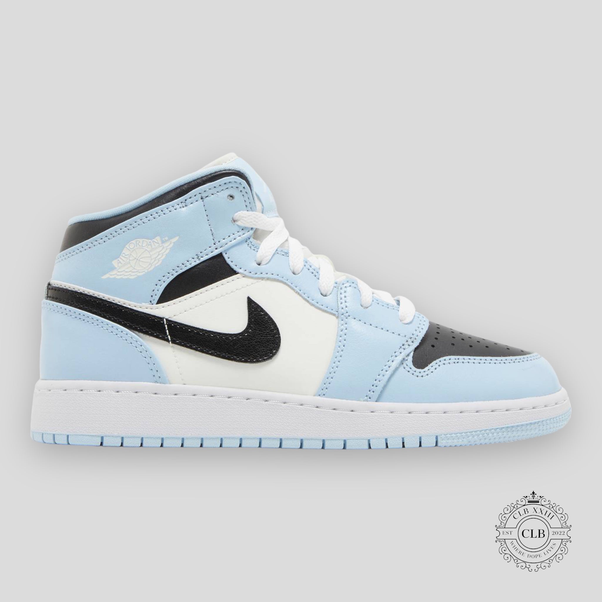 Air Jordan 1 Mid GS Ice Blue