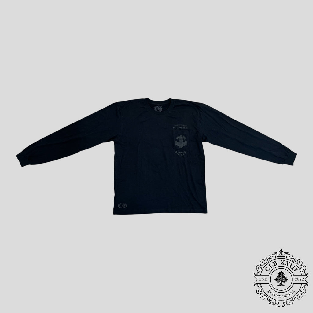 Chrome Hearts Paris Exclusive Long Sleeve Shirt in Black