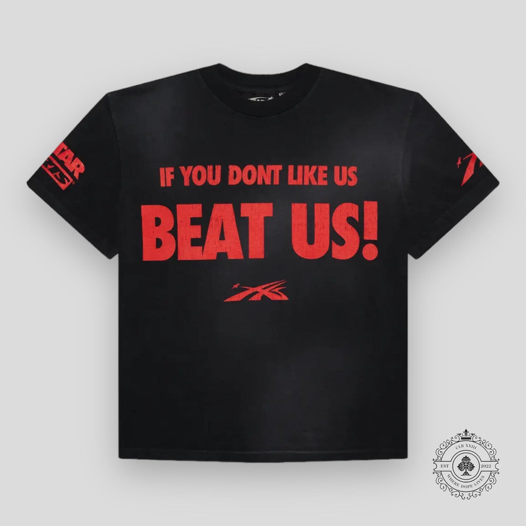 Hellstar Beat Us! T-Shirt in Black / Red
