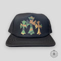 Chrome Hearts Triple Cross Trucker Hat in Black/Camo