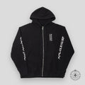 Chrome Hearts Vertical Logo Zip Up Hoodie