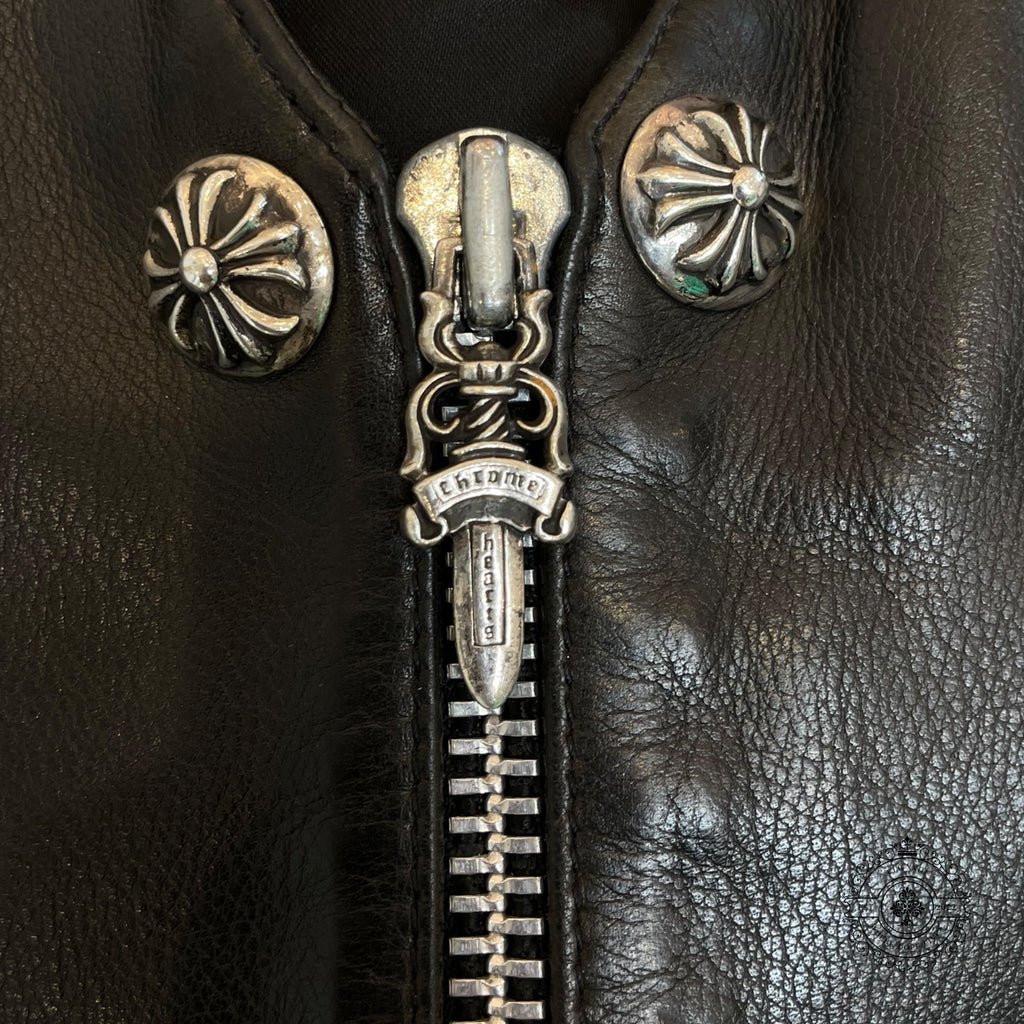 Chrome Hearts Trefoil Leather Vest