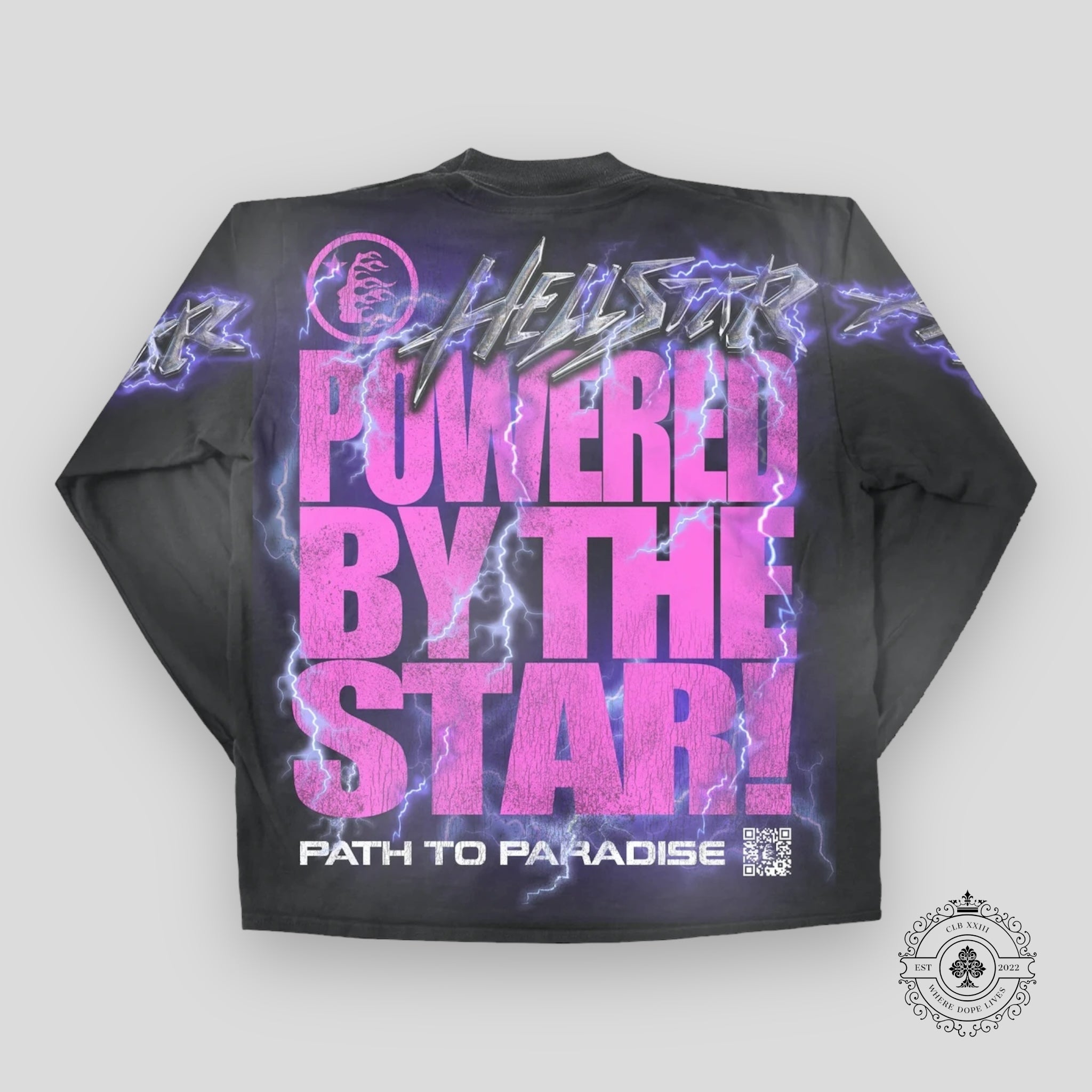Hellstar Powered By the Star L/S Tee in Black