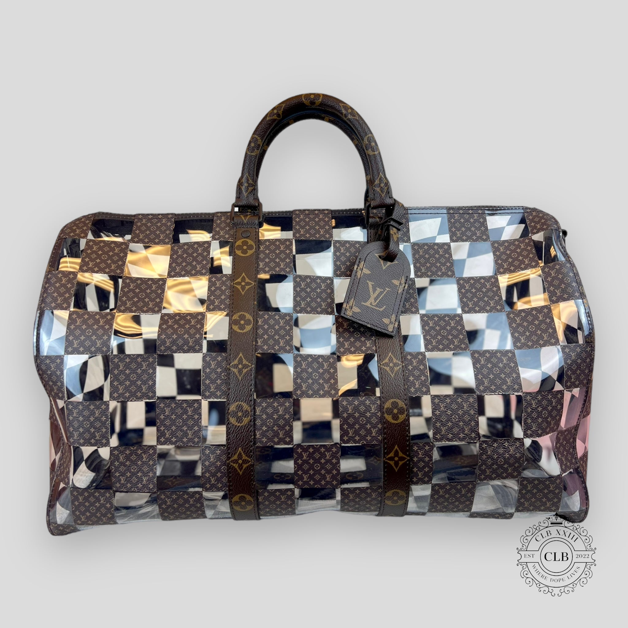 Louis Vuitton Keepall 50 Chess Pvc Monogram