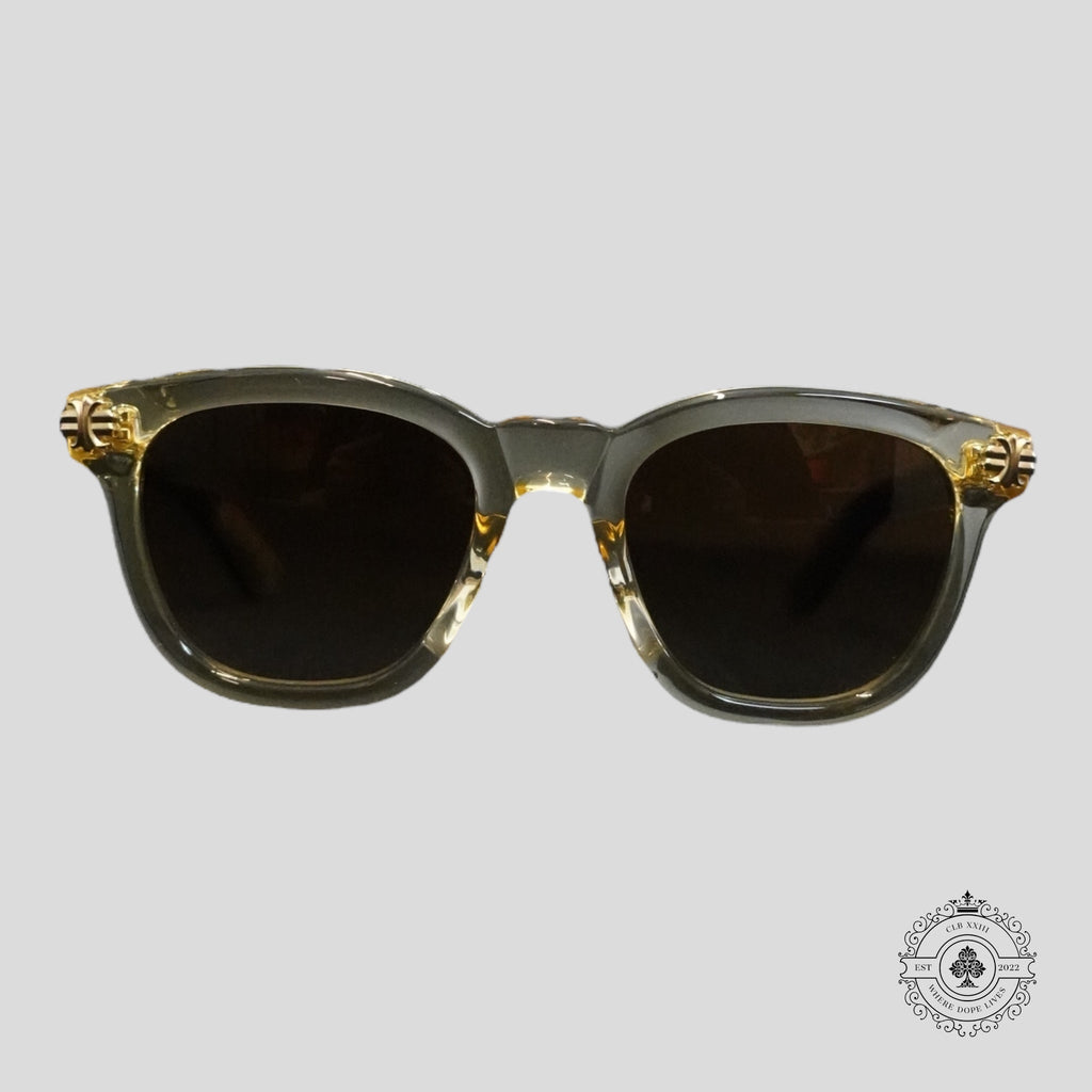 Chrome Hearts Smoke Show Glasses in Tortoise Shell/Gold