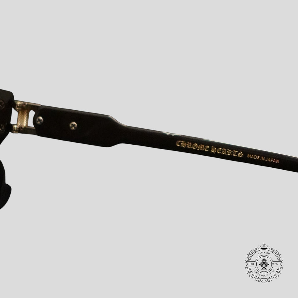 Chrome Hearts Bulge Sunglasses in Brown/Gold