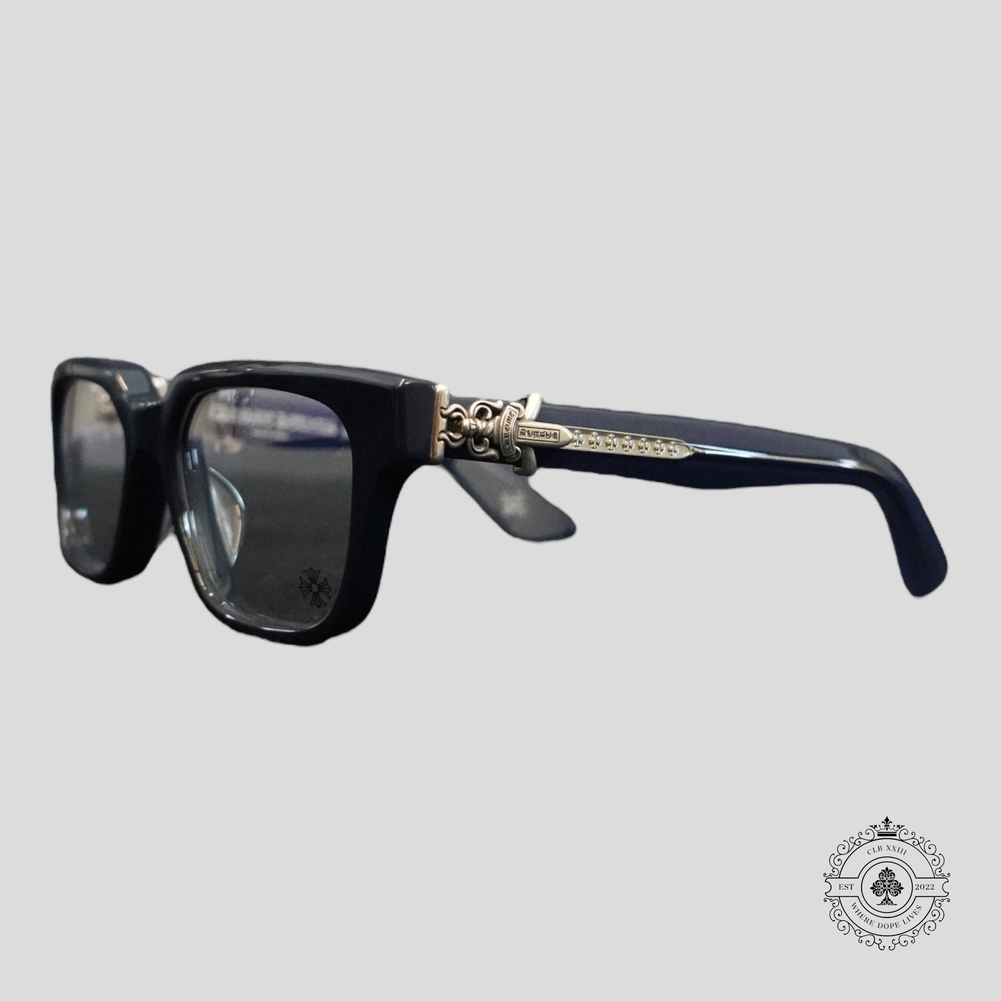 Chrome Hearts Vagillionaire II Glasses in Blue/Silver