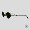 Chrome Hearts Diamond Dog Sunglasses in Black/Gold