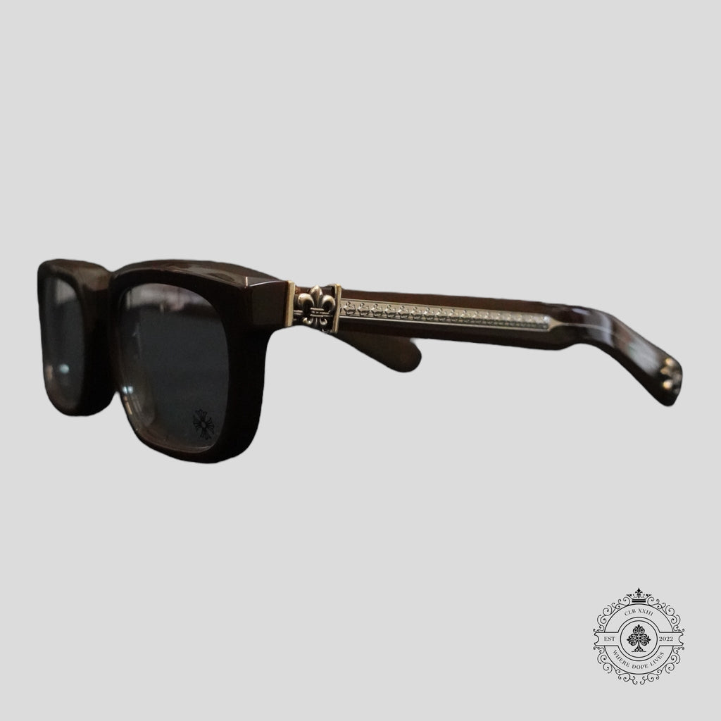Chrome Hearts See You in Tea Sunglasses in Brown/Silver
