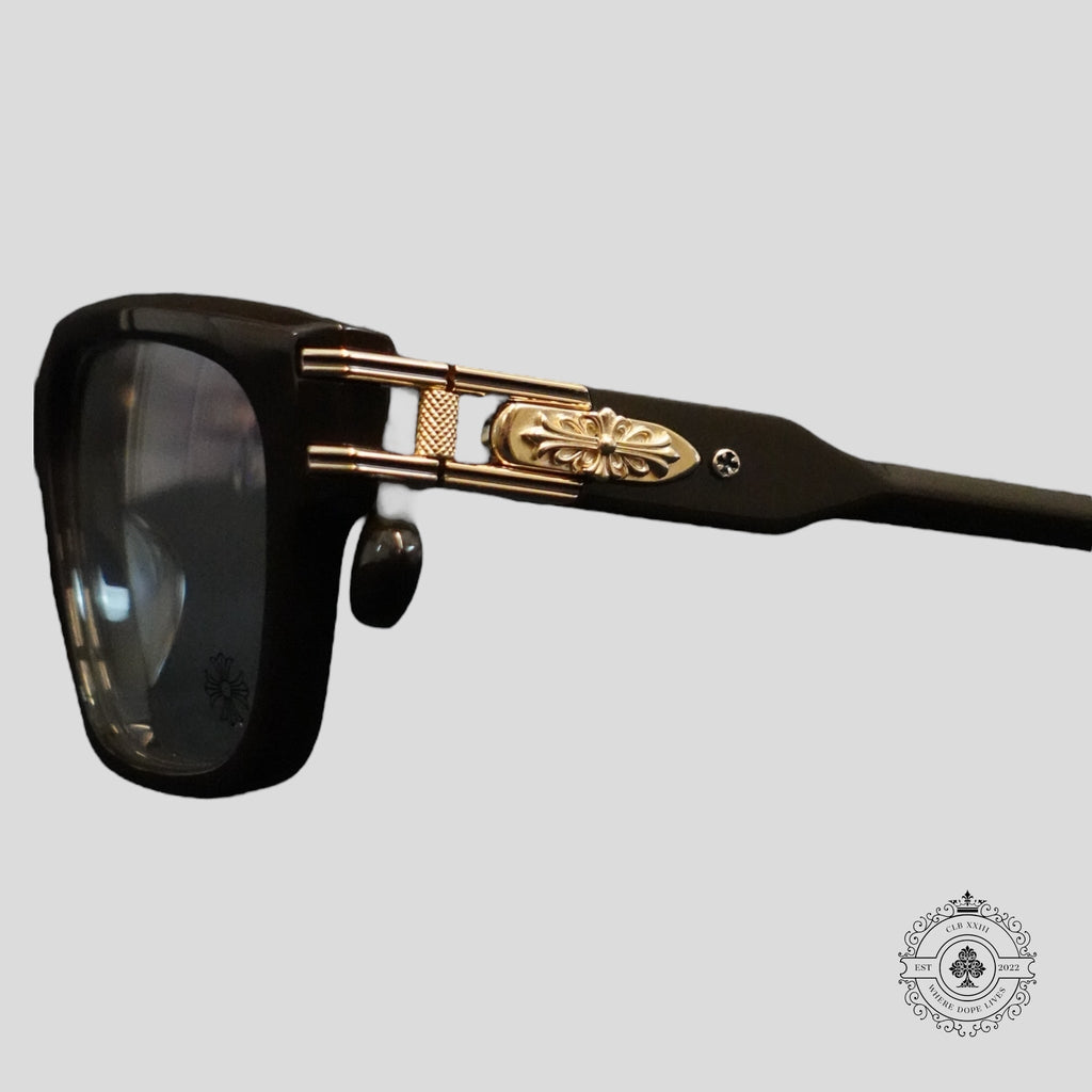 Chrome Hearts Bulge Glasses in Brown/Gold