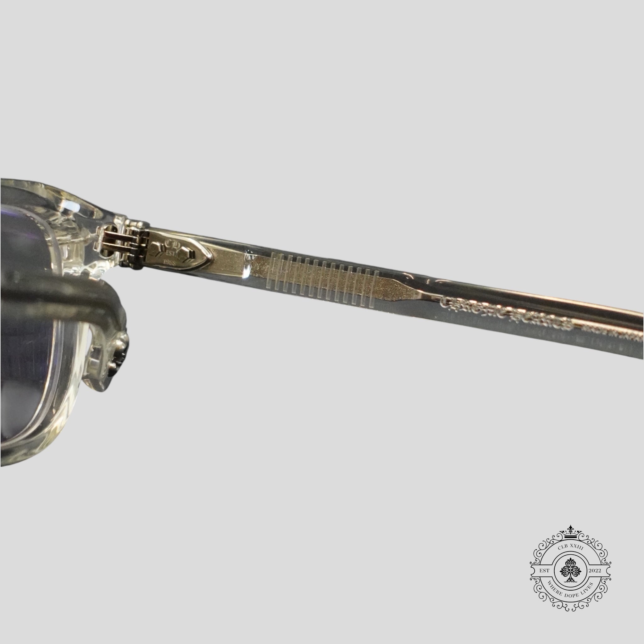 Chrome Hearts Chirp Chirp Glasses in Clear/Silver