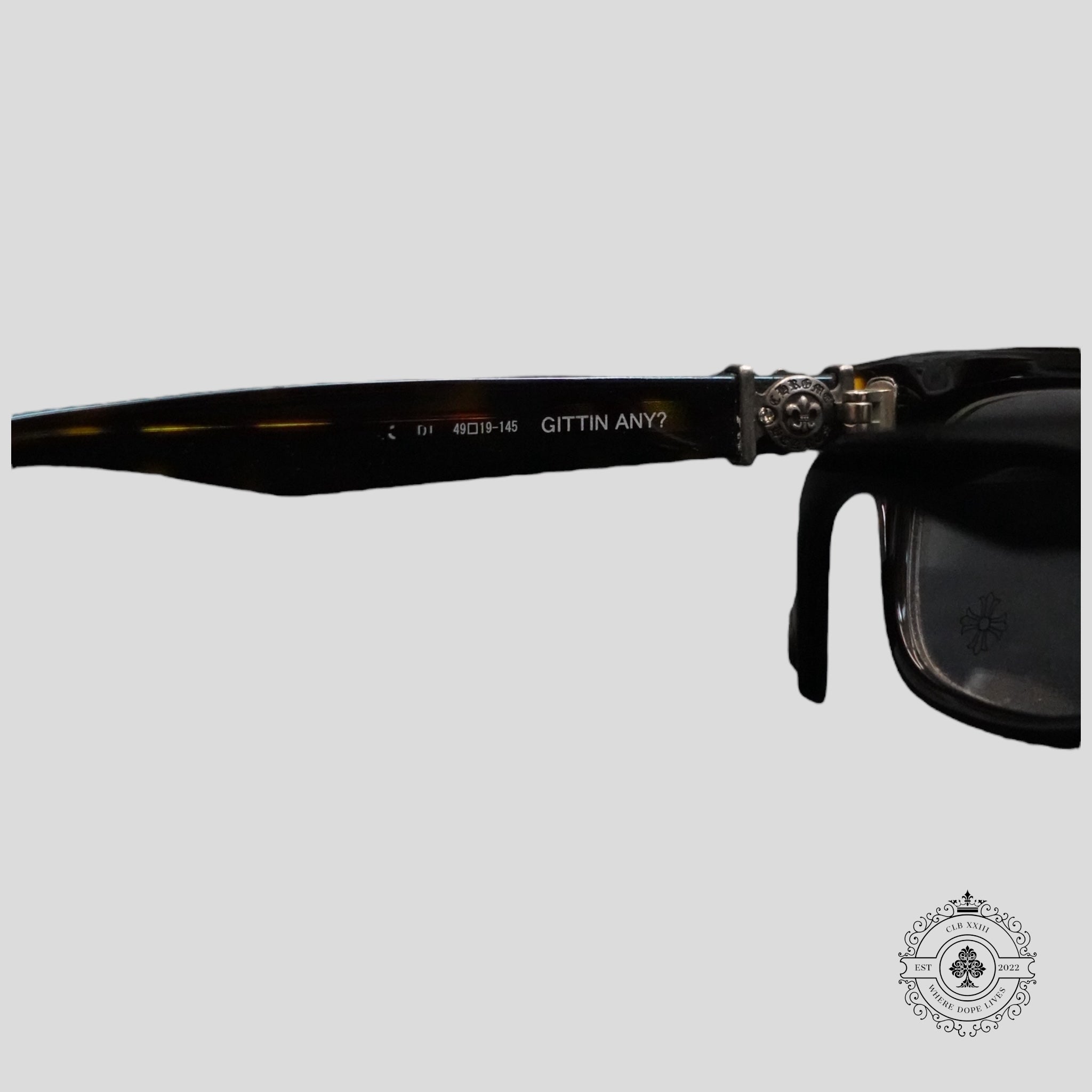 Chrome Hearts Gittin Any? Glasses in Tortoise Shell/Silver
