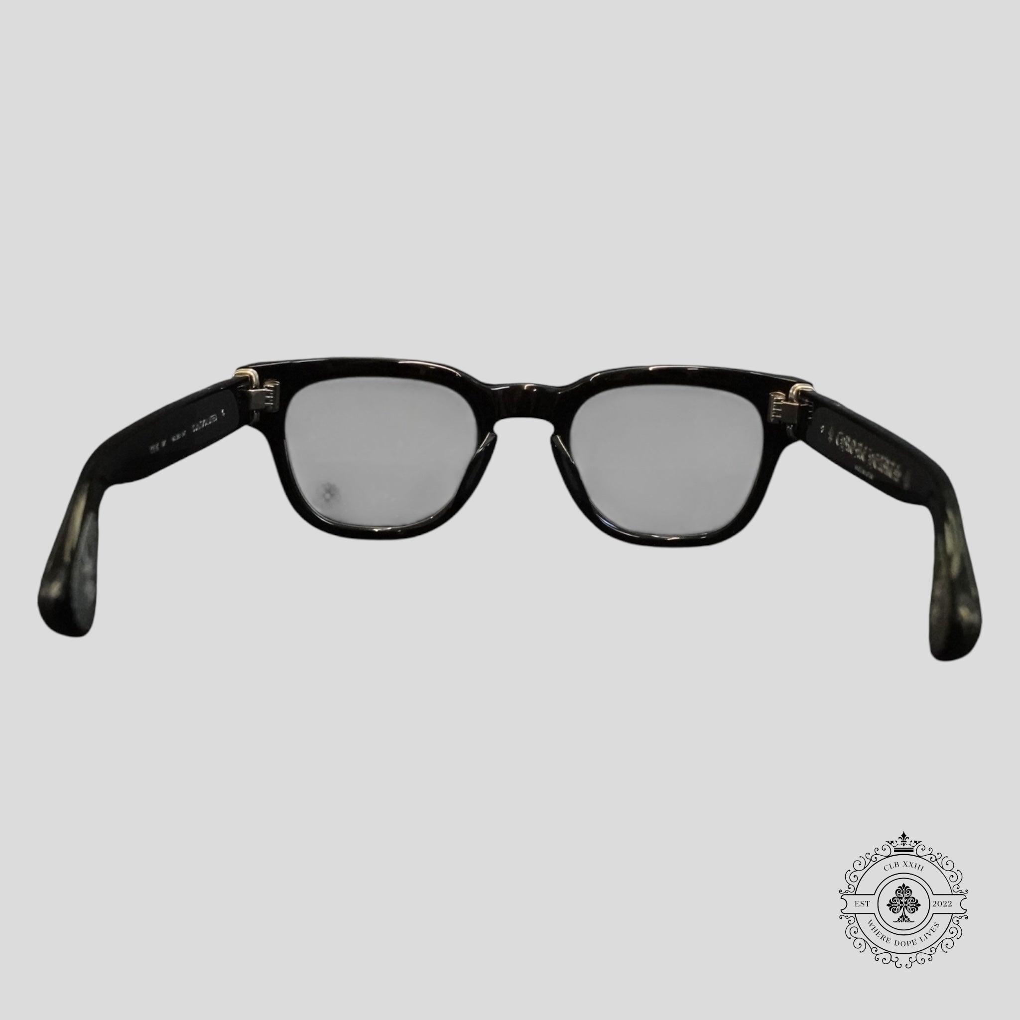 Chrome Hearts Diamond Embellished Cuntvoluted Glasses in Black/Silver