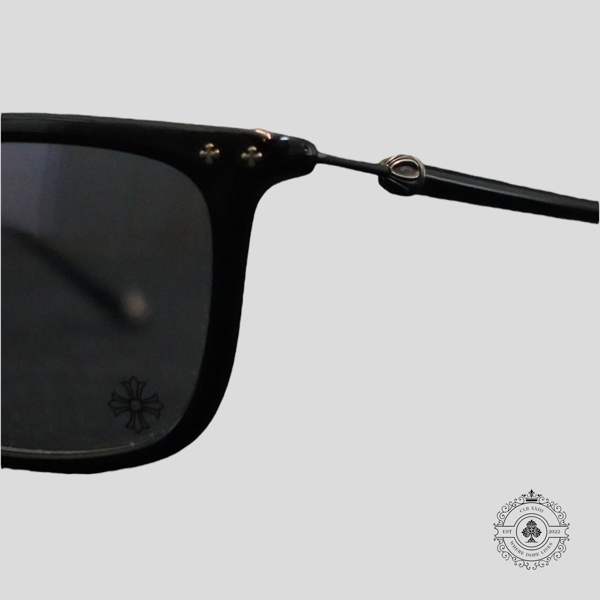 Chrome Hearts Big Ricky II-a Glasses in Black/Silver