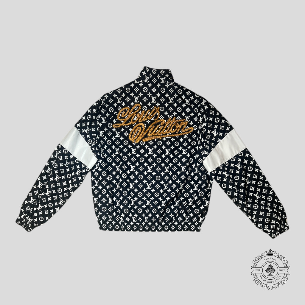 Louis Vuitton Monogram Printed Technical Tracksuit in Black/White