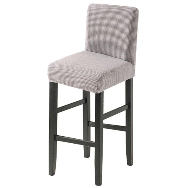 Chair Cover for Hotels Parties Kitchens Banquets Solid Color High Stool Cover For Bar Cafe Decorative Seat Protector Stretch Slipcovers Chair Cover for Counter Height Side Chairs Covers Stretch Protectors