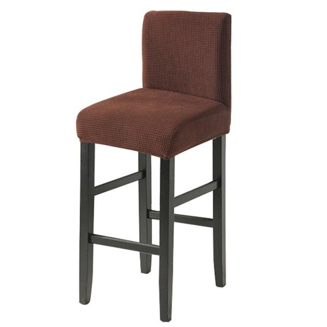 Chair Cover for Hotels Parties Kitchens Banquets Solid Color High Stool Cover For Bar Cafe Decorative Seat Protector Stretch Slipcovers Chair Cover for Counter Height Side Chairs Covers Stretch Protectors
