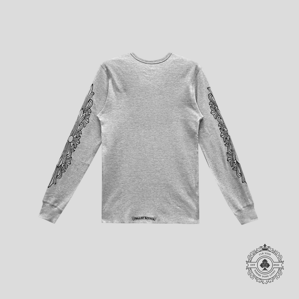 Chrome Hearts Horseshoe Logo Thermal Shirt in Grey