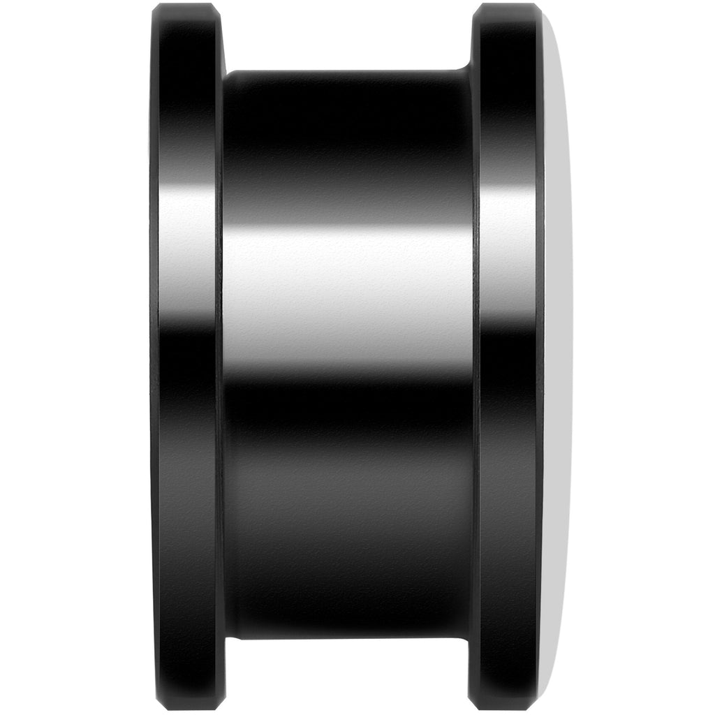 Blue Black Skull Black Anodized Screw Fit Plug Set 5/8