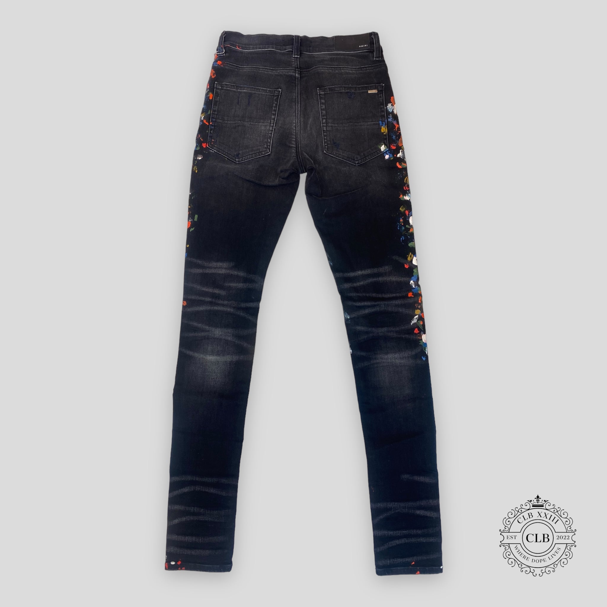 Amiri Skinny Painter Jeans - Aged Black