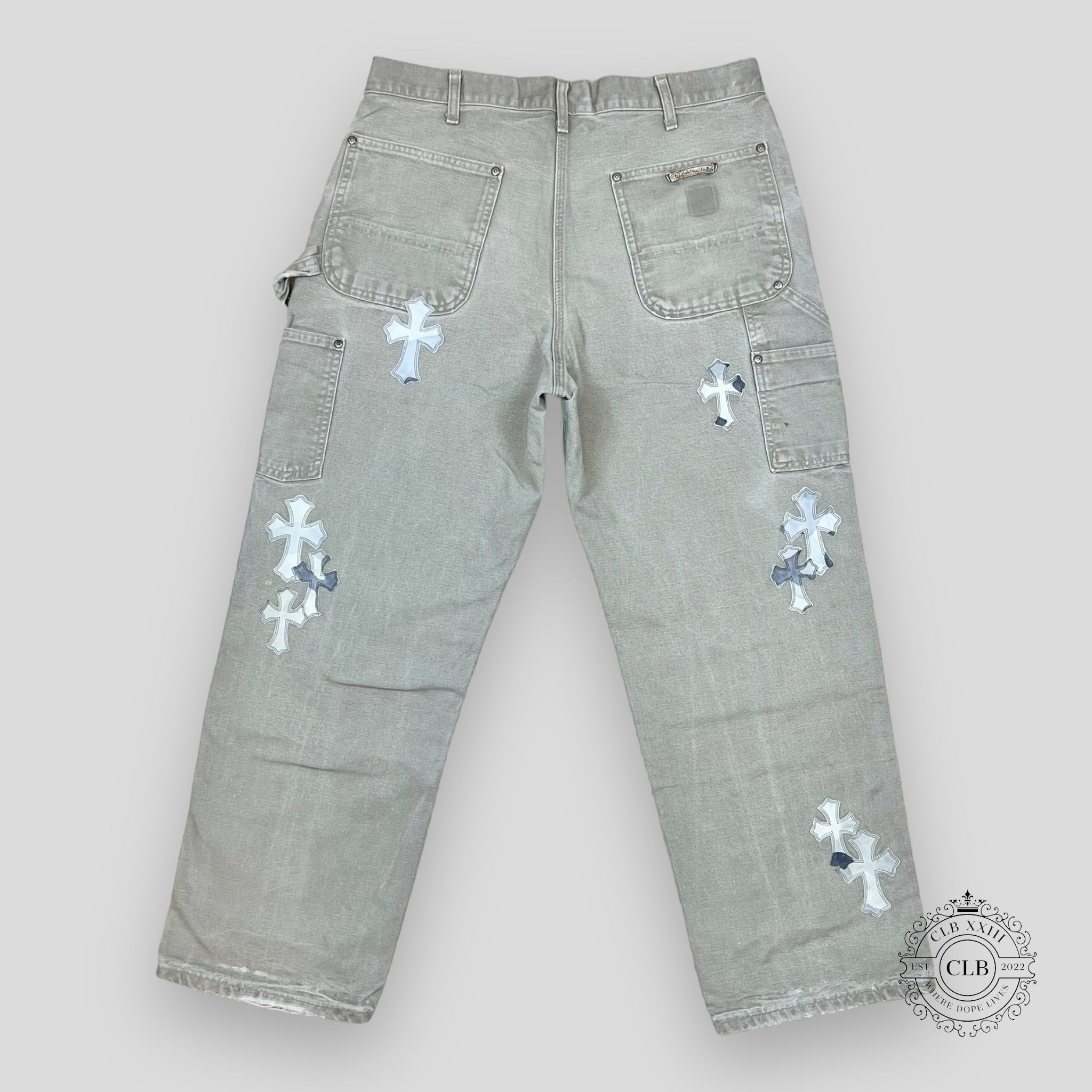 Chrome Hearts Sex Records Carpenter Pants - Grey