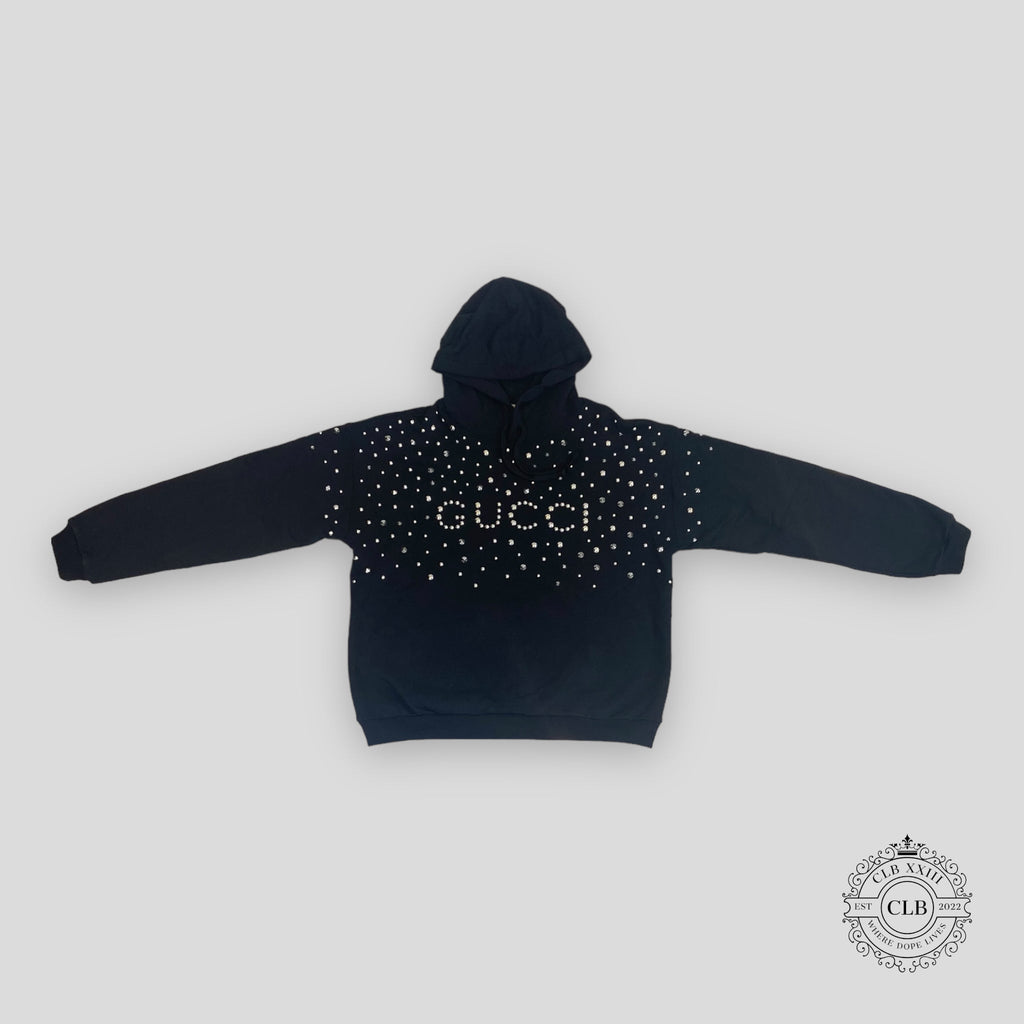 Gucci Studded Hoodie - Black