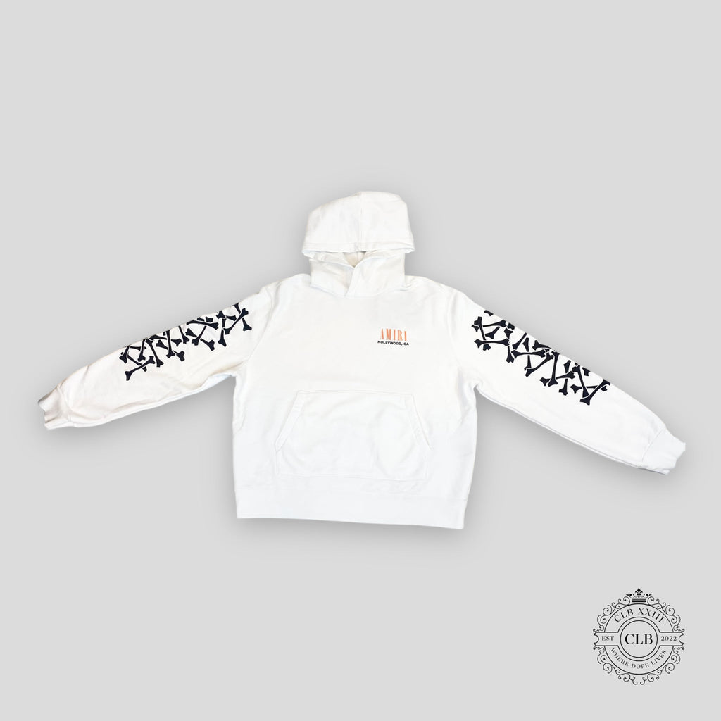 Amiri Bones Hoodie in White
