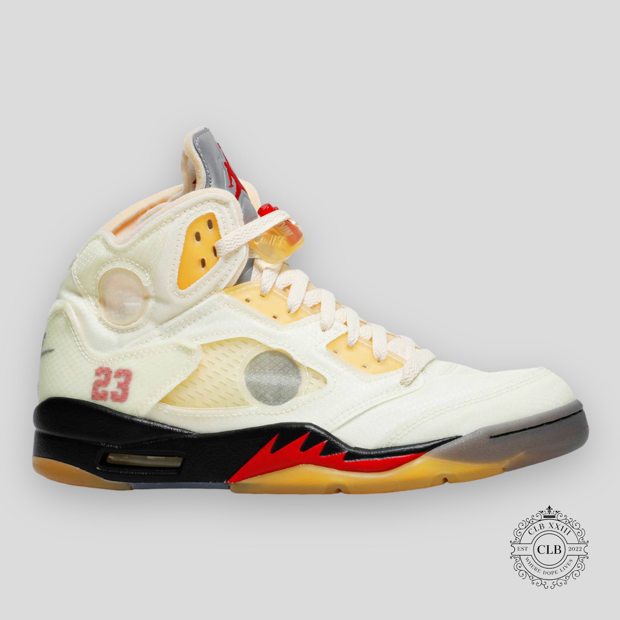 Air Jordan 5 Retro x Off White Sail