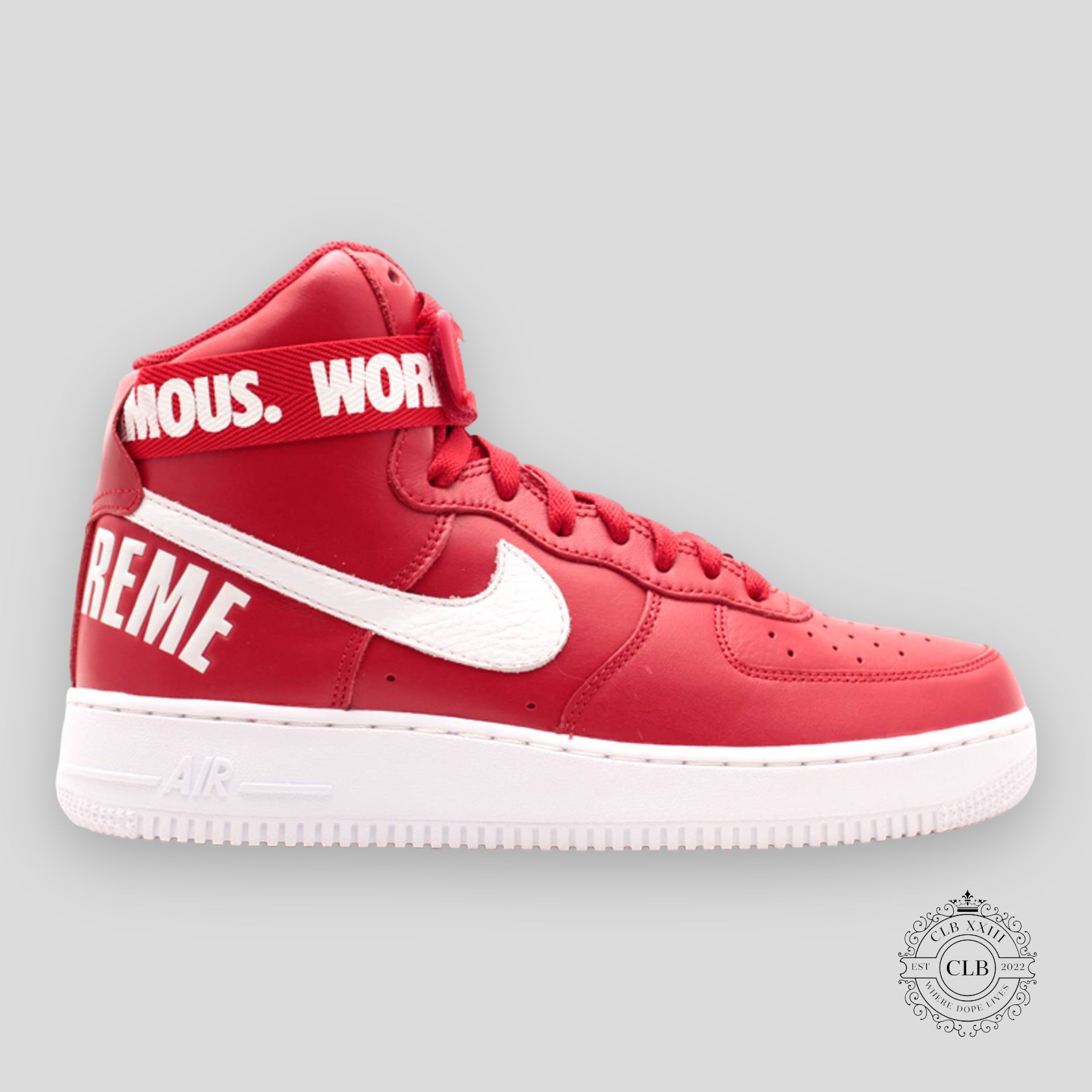 Nike Air Force 1 High x Supreme Red