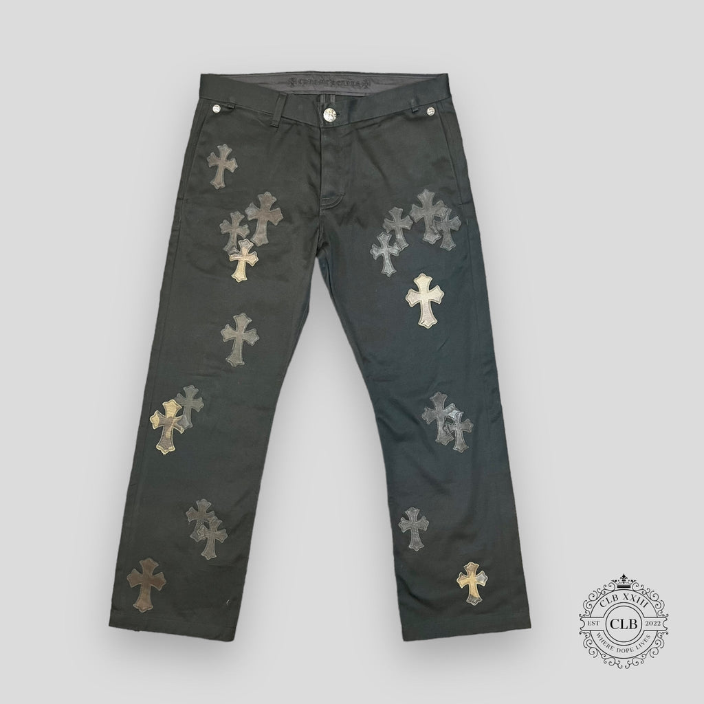 Chrome Hearts Cross Patch Chino Pants in Black / Camo