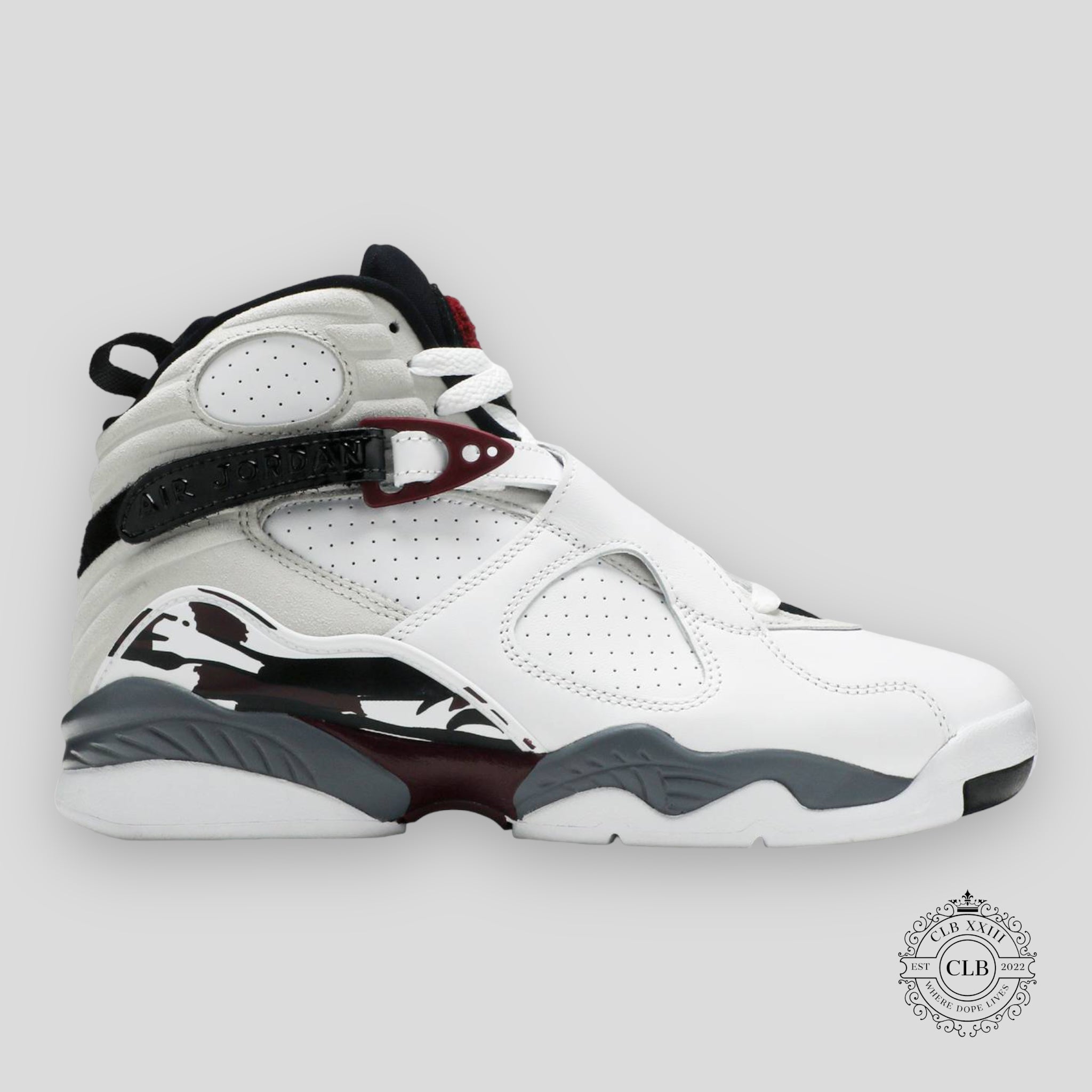 Air Jordan 8 Retro W White Burgundy