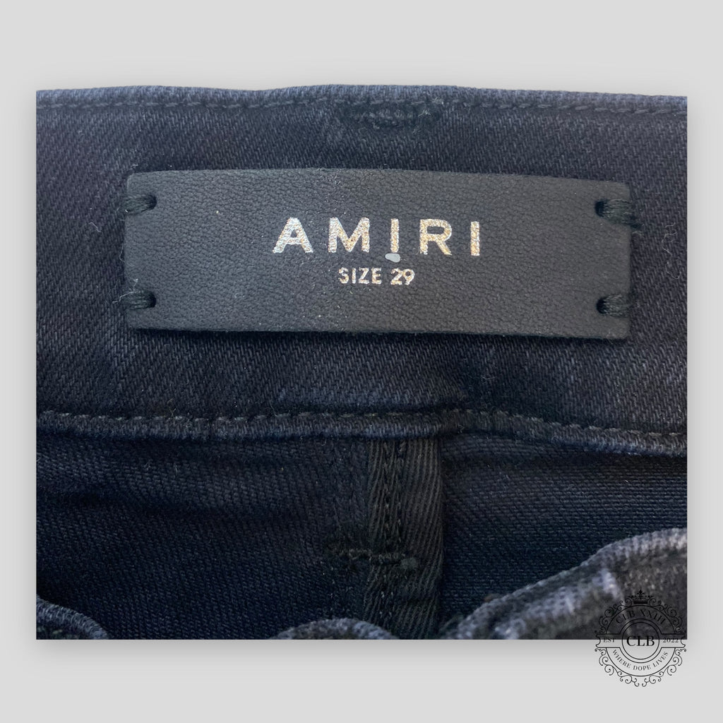 Amiri Skinny Painter Jeans - Aged Black