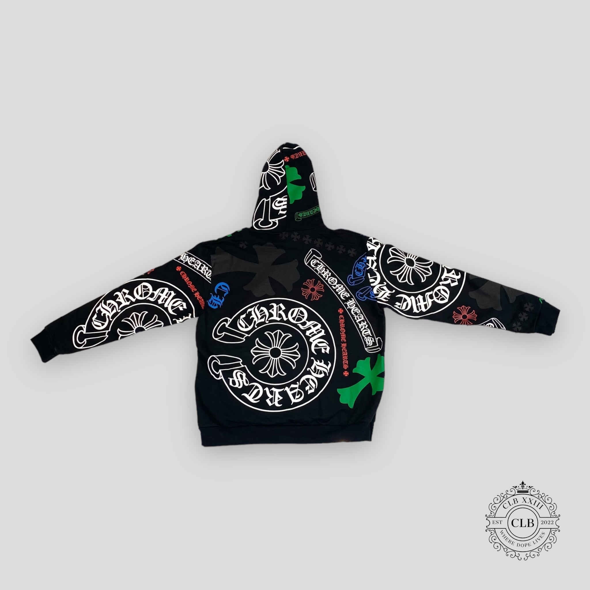 Chrome Hearts Stencil Hoodie - Black
