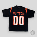 Louis Vuitton Chunky Intarsia Football Tee - Black